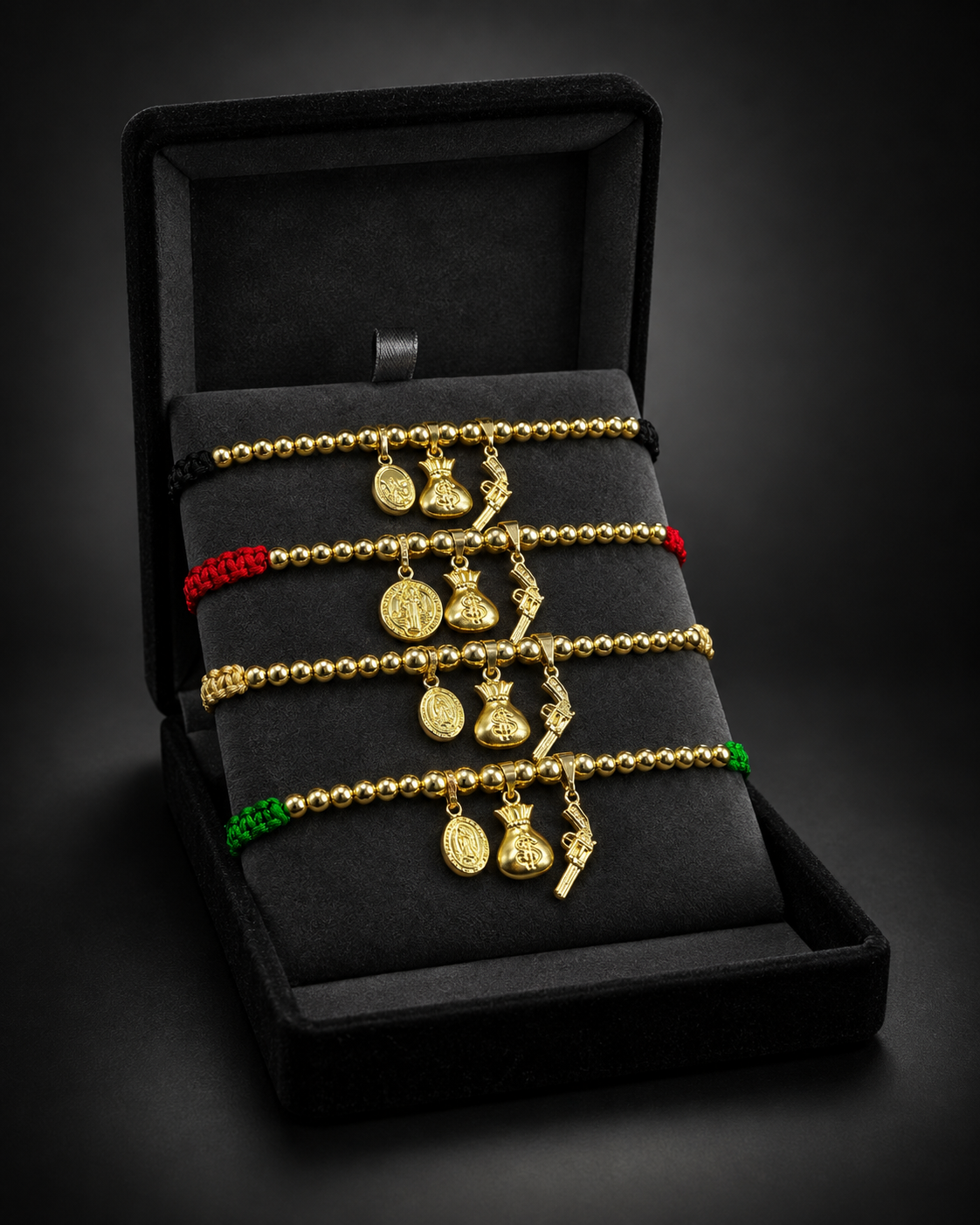 Set pulseras con dijes